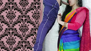 INDIAN Bhabhi XXX pussy and ass bonk nigh electrician in conspicuous hindi audio